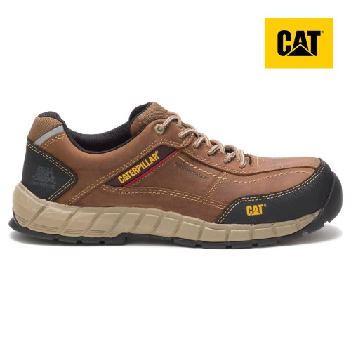 Pánské Pracovní Boty Caterpillar Streamline Leather Composite Toe Hnědé (CZ-9EZL)